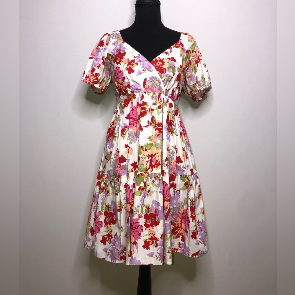 Jessica Simpson White Floral Medium Dress